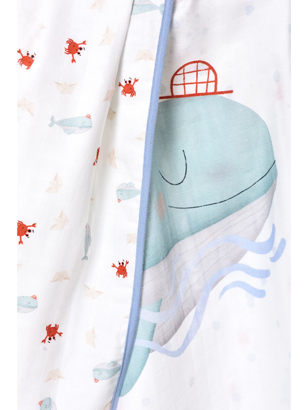 Beyaz Double Face Müslin Battaniye- Boubou-4