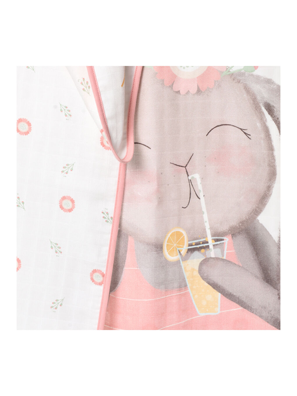 Beyaz Double Face Müslin Battaniye - Loulou-4