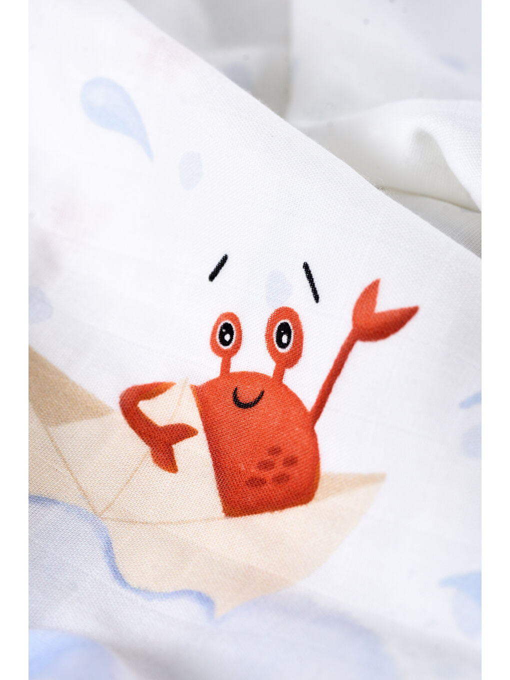 Beyaz Double Face Müslin Battaniye- Boubou-5