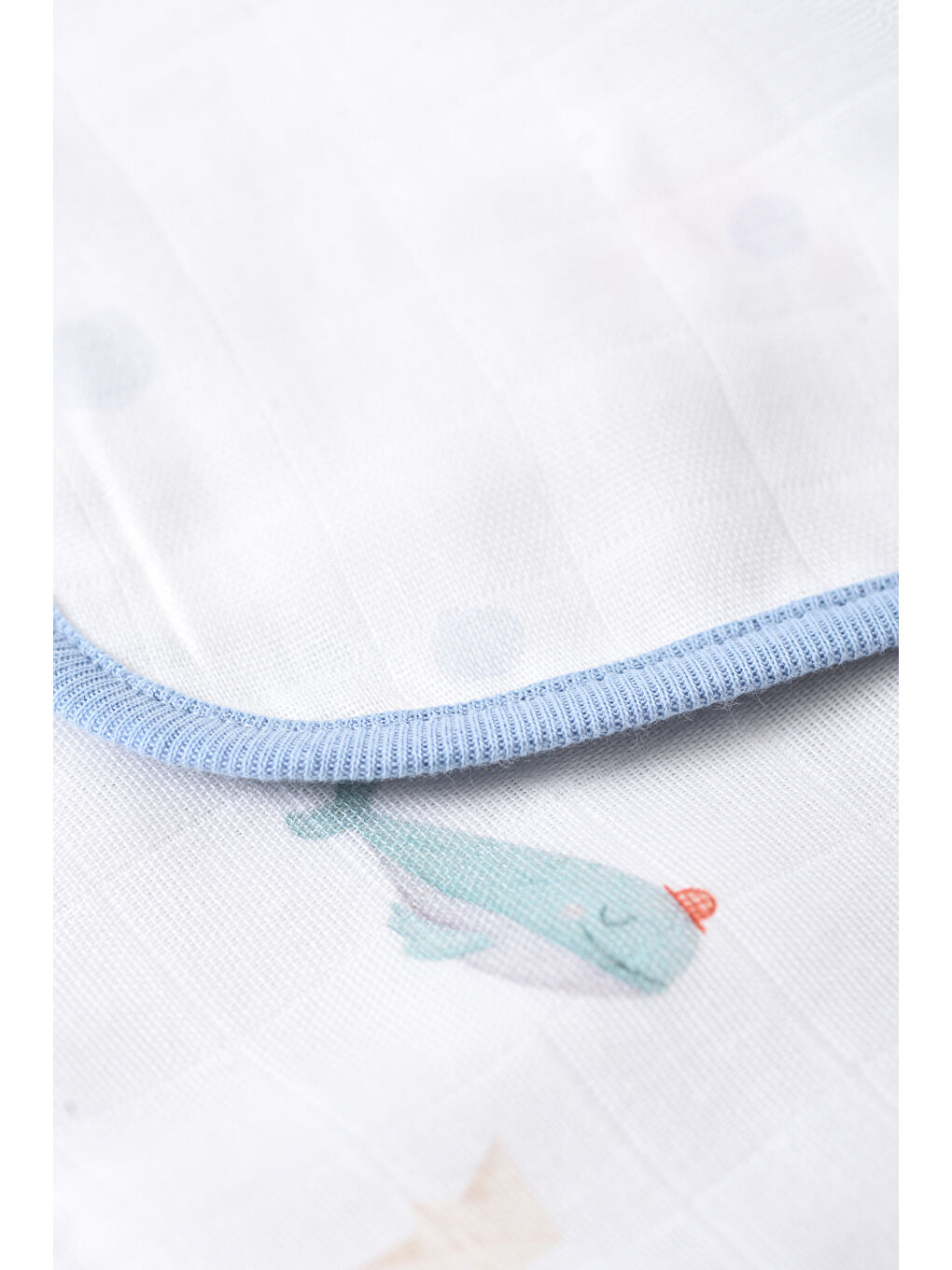 Beyaz Double Face Müslin Battaniye- Boubou-7