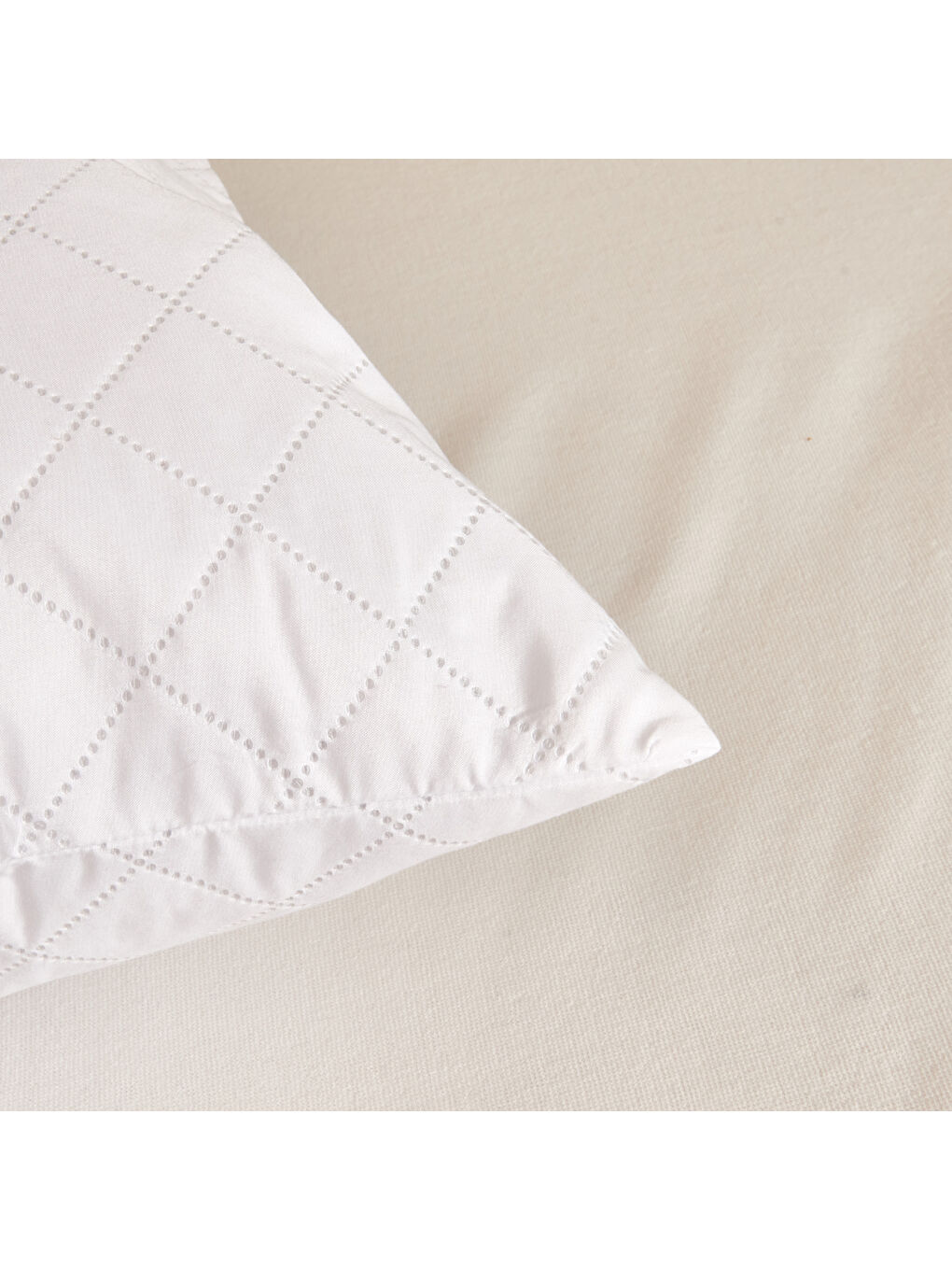 Soft Nando Yastık Alezi - Beyaz - 50x70 cm-1