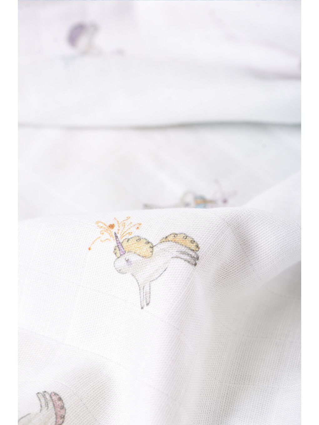 Beyaz Double Face Müslin Battaniye- ASTRA-6