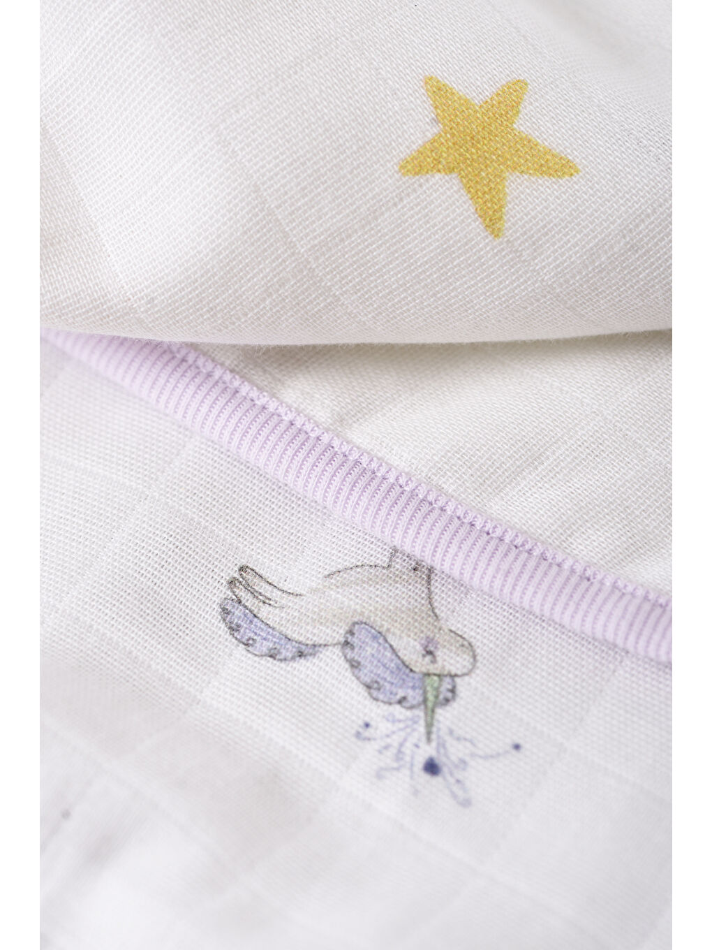 Beyaz Double Face Müslin Battaniye- ASTRA-7