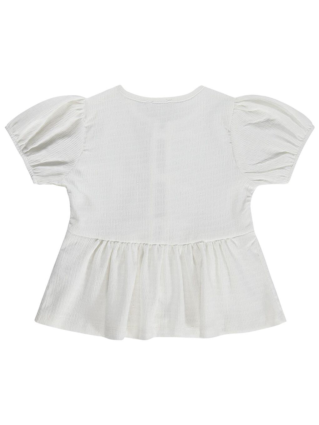 Girls Düz 2-5 Yaş Gömlek - Ekru 5-6 Yaş-1