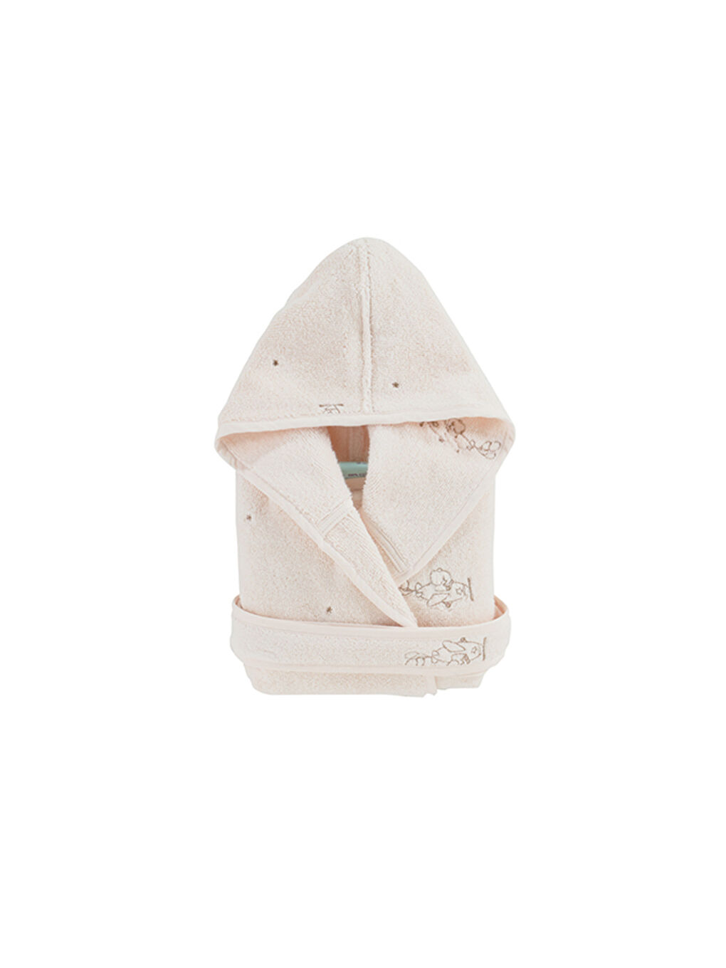 Bej Happy Tony Bebek/Çocuk Bornoz 1/2 Yaş-2