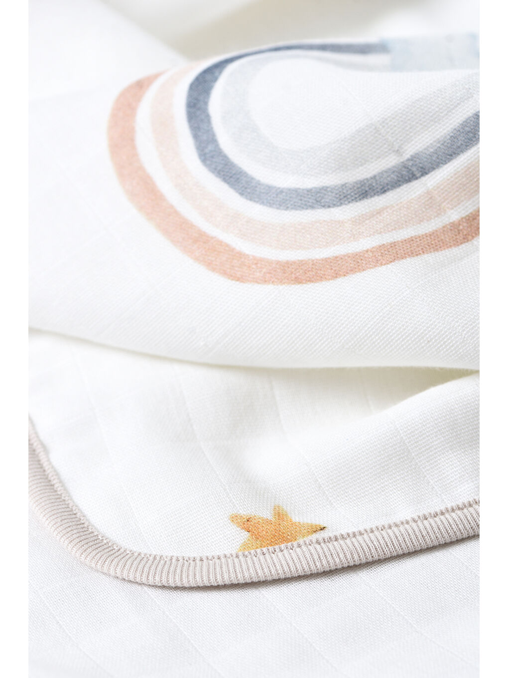 Beyaz Double Face Müslin Batteniye- Happy Tony-7