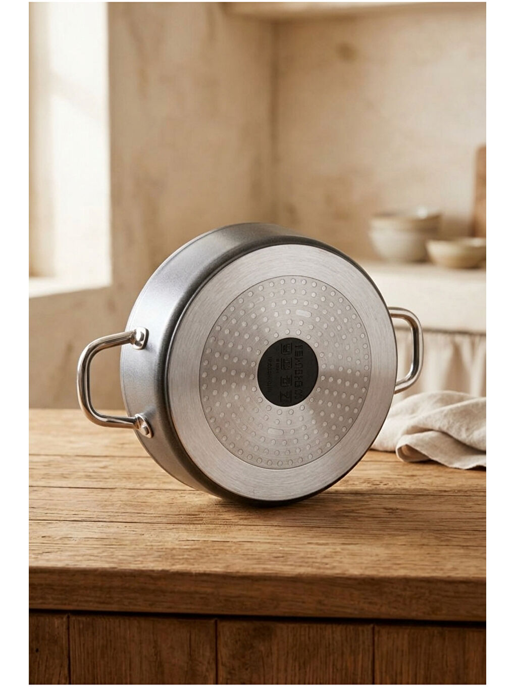 Prime Stone Basık Tencere Siyah 26cm-3