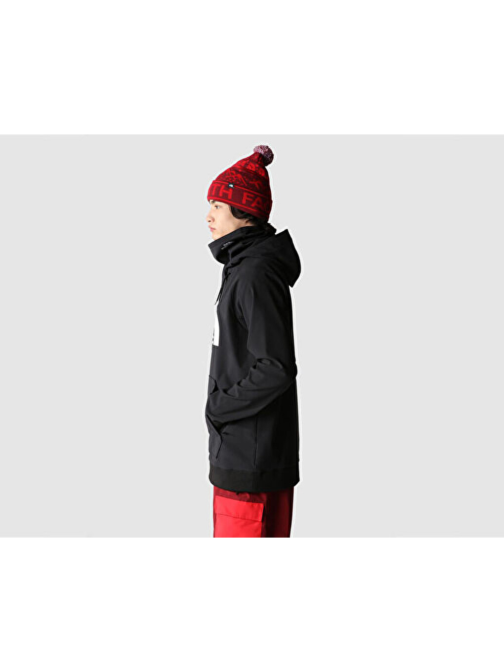 M Tekno Logo Hoodie Erkek Outdoor Sweatshirts Nf0a3m4eky41 Siyah-7