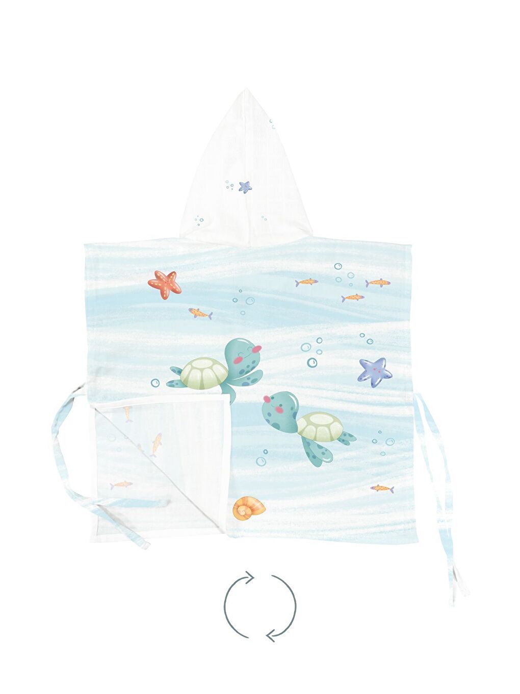 Mavi Atlantis Müslin Panço - 3-4 Yaş-1