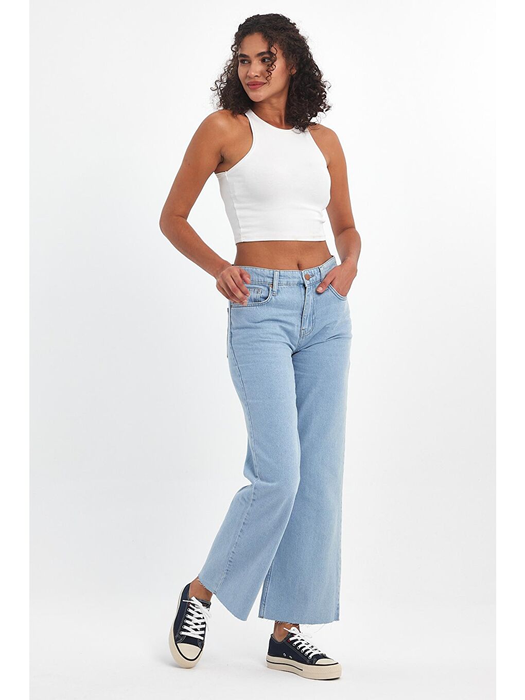 Lacivert Kadın Sneaker Spor Ayakkabı 0501-1