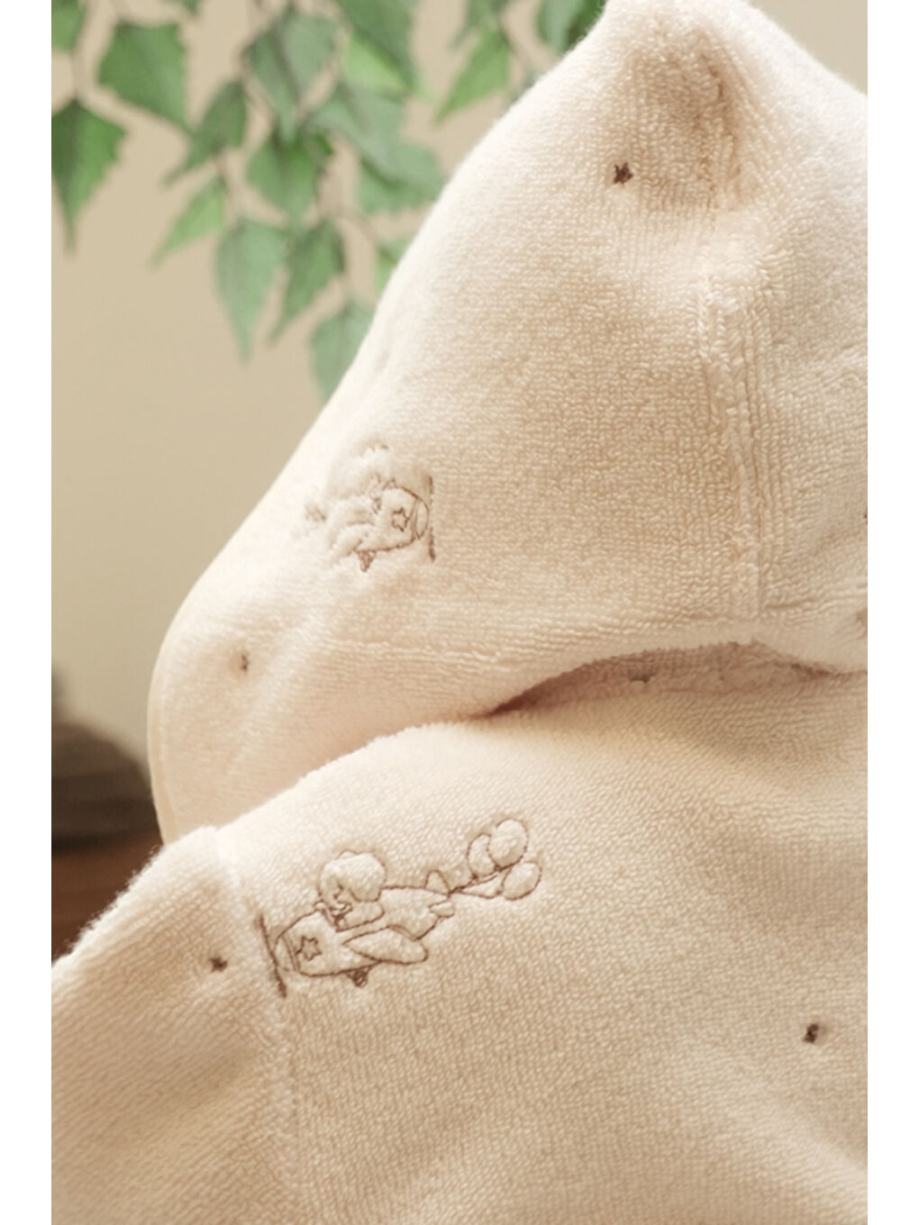 Bej Happy Tony Bebek/Çocuk Bornoz 4/5 Yaş-5