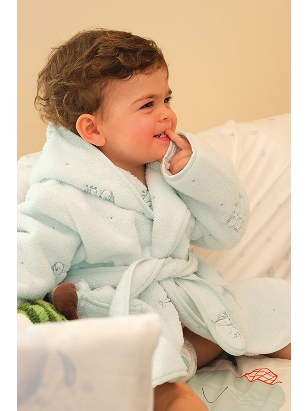 Mavi Boubou 4-5 Yaş Bornoz-6