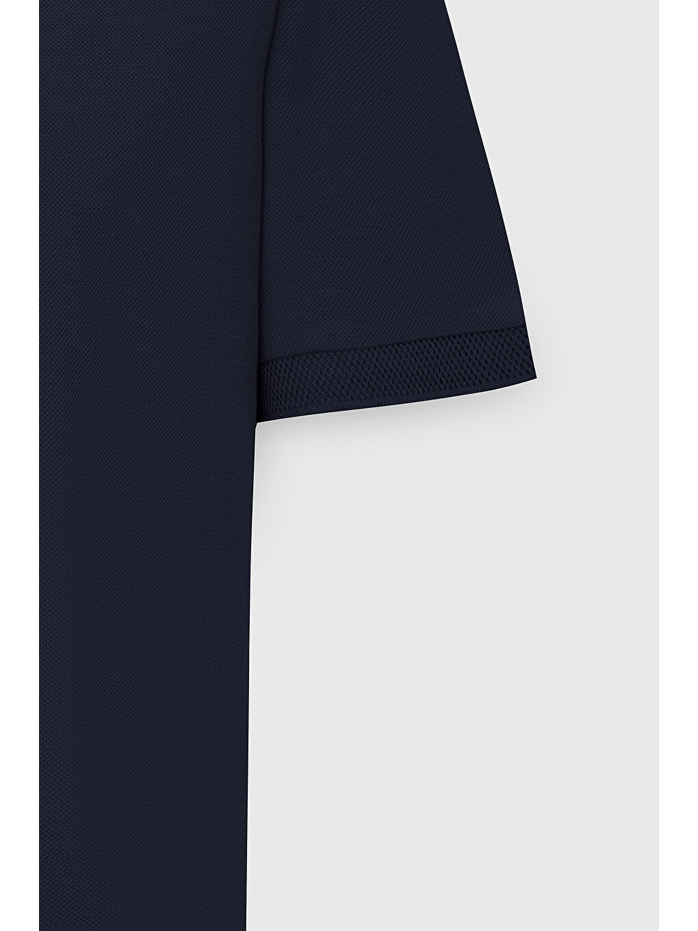 Erkek Prusya Lacivert Slim Fit Dar Kesim Polo Yaka %100 Pamuk Kısa Kollu Tişört-7