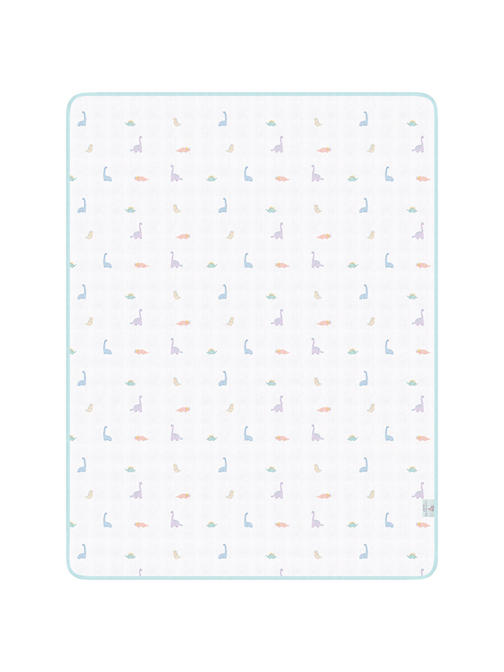 Beyaz Double Face Müslin Battaniye - Dino-1