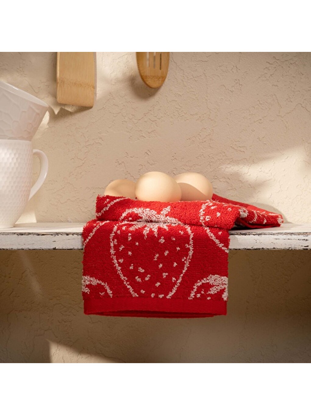 Soft Fres Kurulama Bezi - Kırmızı - 40x66 cm-2
