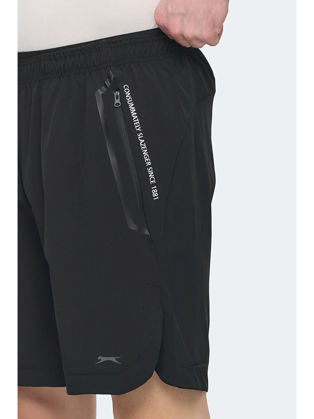 VIKTOR Erkek Cepli Siyah Şort-4