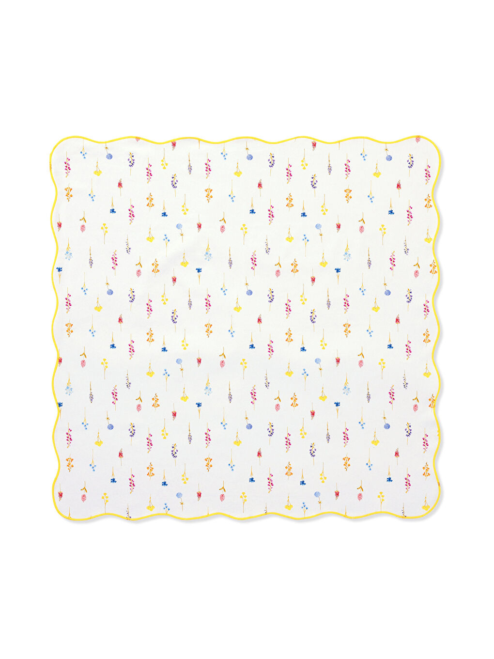 Beyaz Masa Örtüsü, Çiçekli Baskılı-2