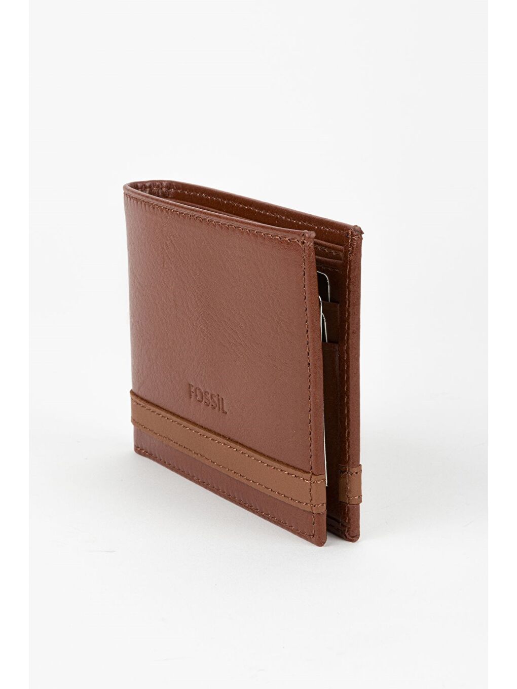 Kahverengi Kutulu Hakiki Deri Kahve Crazy Yatay Erkek Cüzdan El Portföyü-1