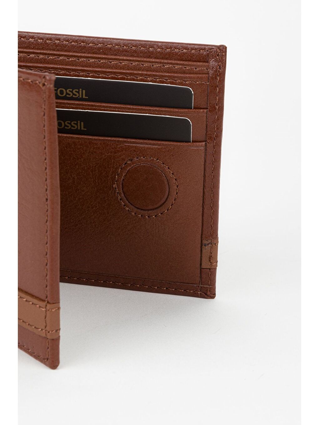 Kahverengi Kutulu Hakiki Deri Kahve Crazy Yatay Erkek Cüzdan El Portföyü-2