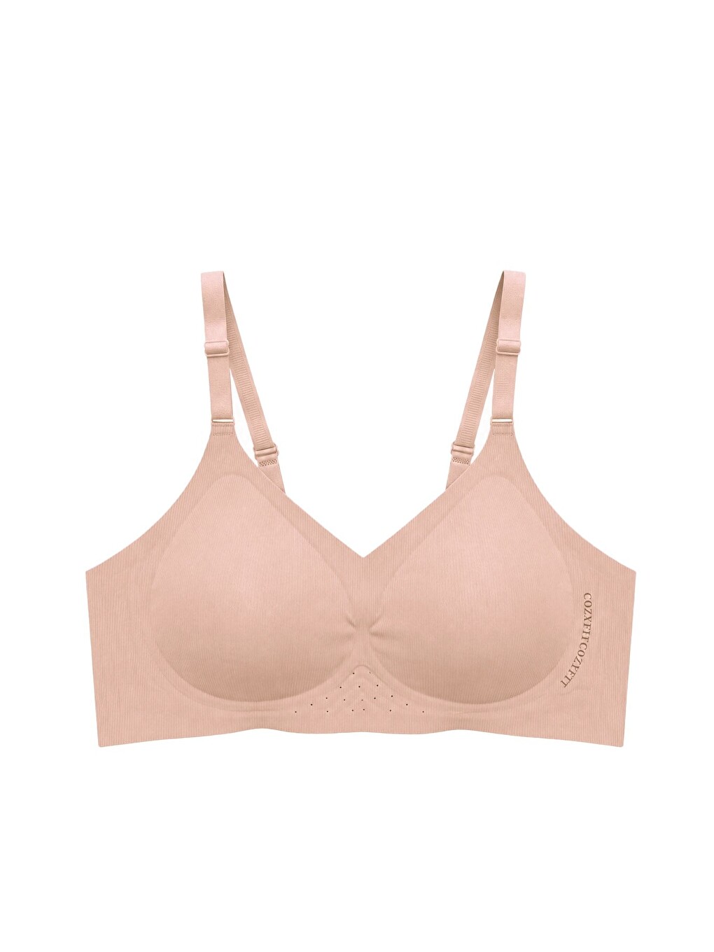 Bej Seamless Bra - Alure | Ten Lazer Kesim Balensiz Perfore Detaylı Dikişsiz Kadın Sütyen