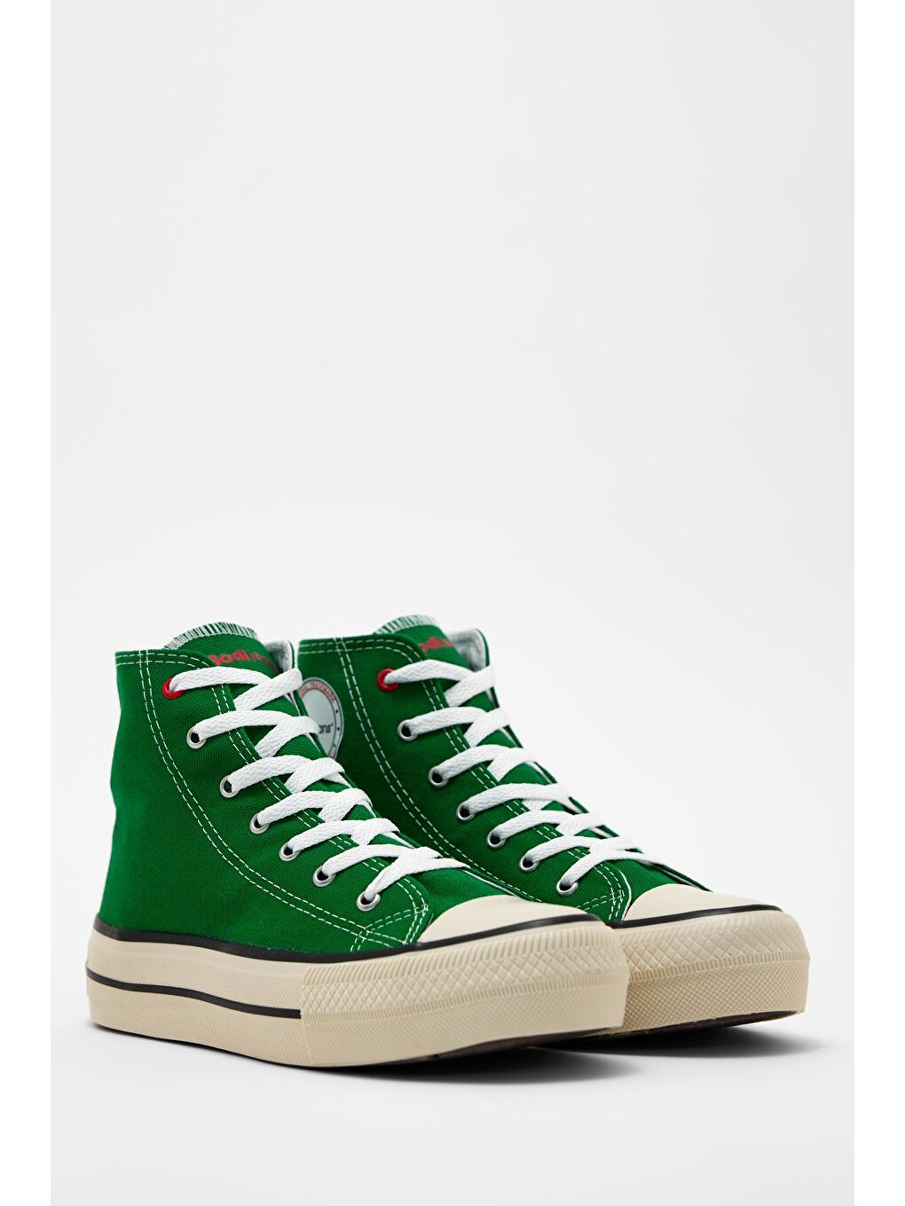 Yeşil Kadın Kalın Taban Sneaker Spor Ayakkabı 0502