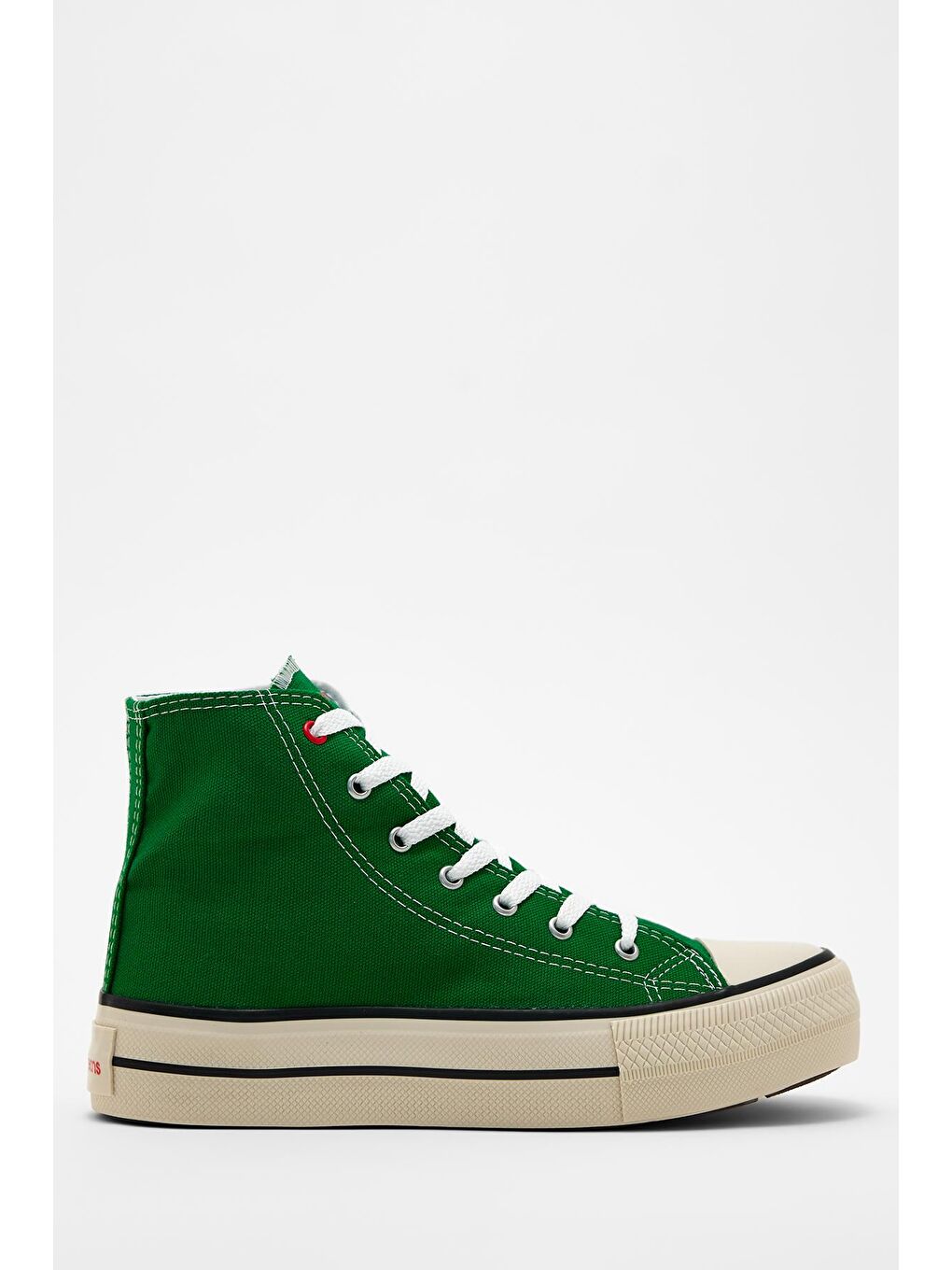 Yeşil Kadın Kalın Taban Sneaker Spor Ayakkabı 0502-1