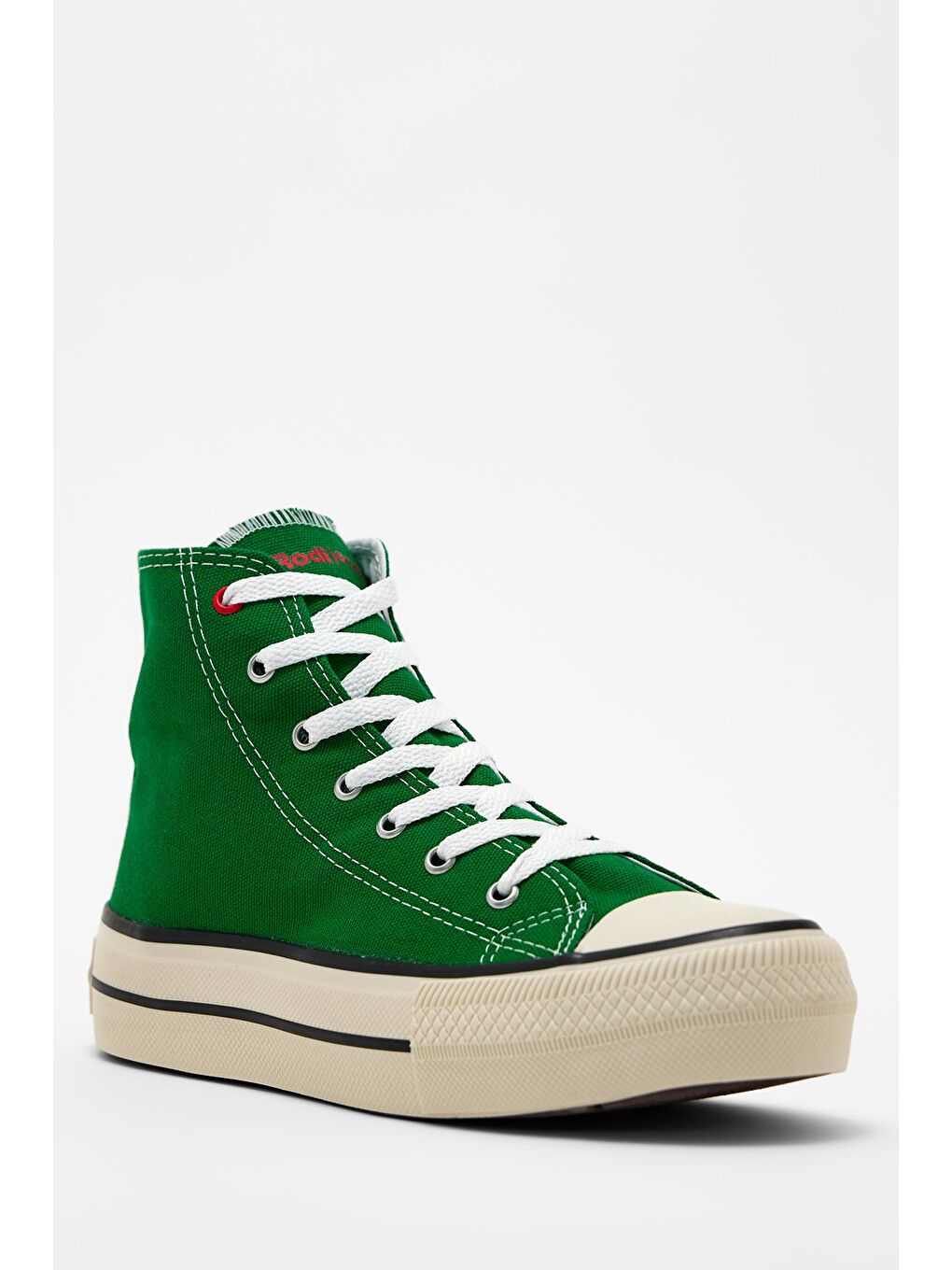 Yeşil Kadın Kalın Taban Sneaker Spor Ayakkabı 0502-2