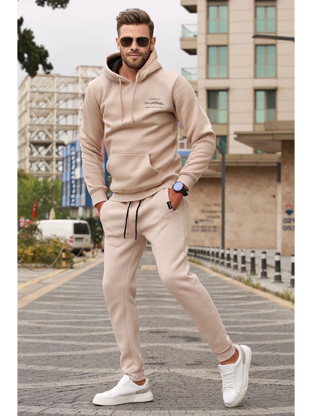 Bej Erkek Eşofman Takımı 5633