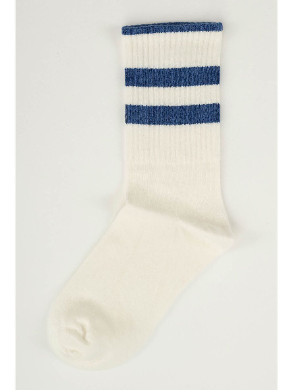 Lastik Örgülü Soket Çorap Lacivert-1