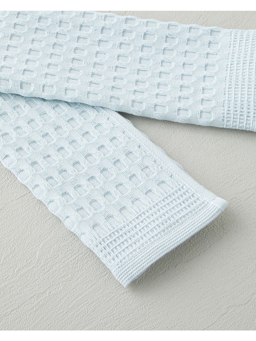 Natural Plaid Pamuk Kurulama Bezi 30x50 cm Mavi-2