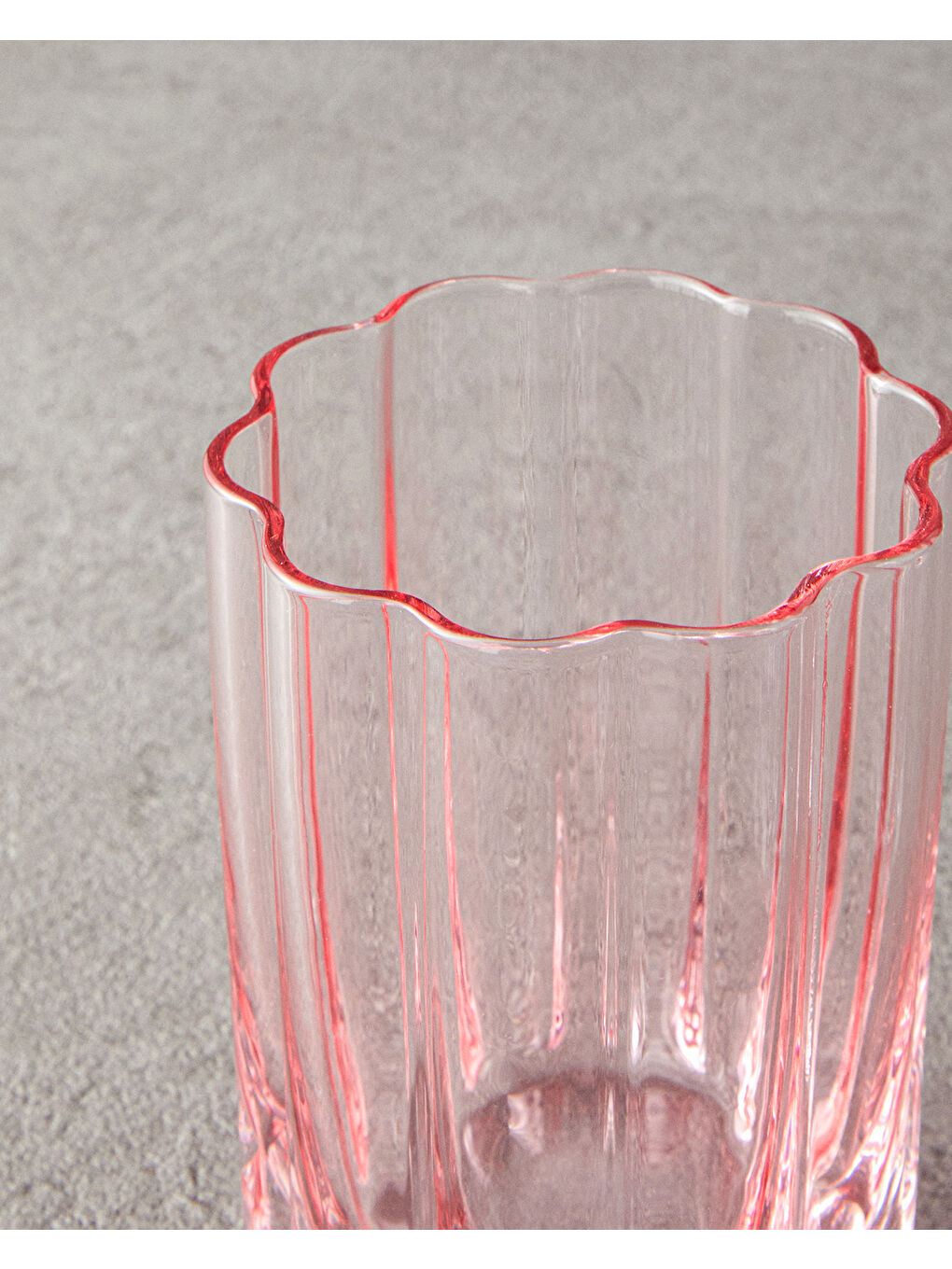 Flor Pura Cam 2'li Meşrubat Bardağı Pembe-1