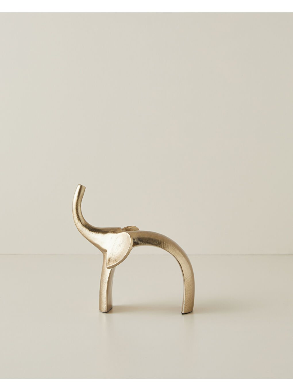 Sarı Elephant Alüminyum Biblo 13,5 cm Gold