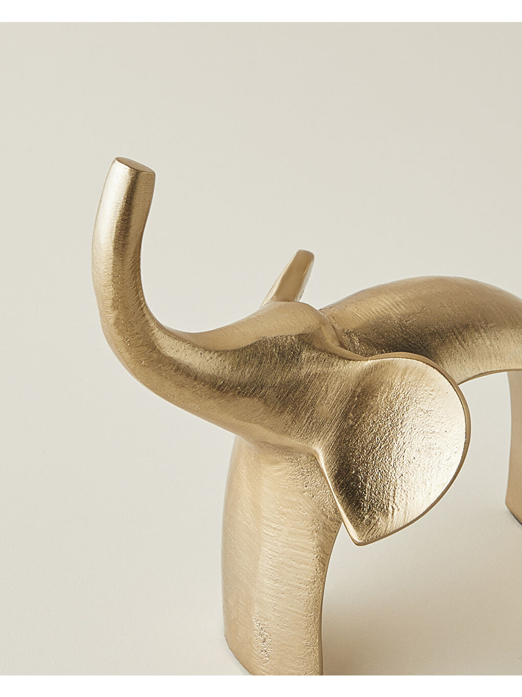 Sarı Elephant Alüminyum Biblo 13,5 cm Gold-1