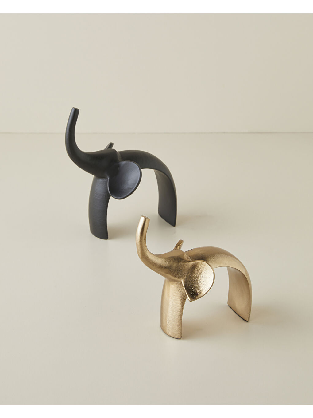 Sarı Elephant Alüminyum Biblo 13,5 cm Gold-2