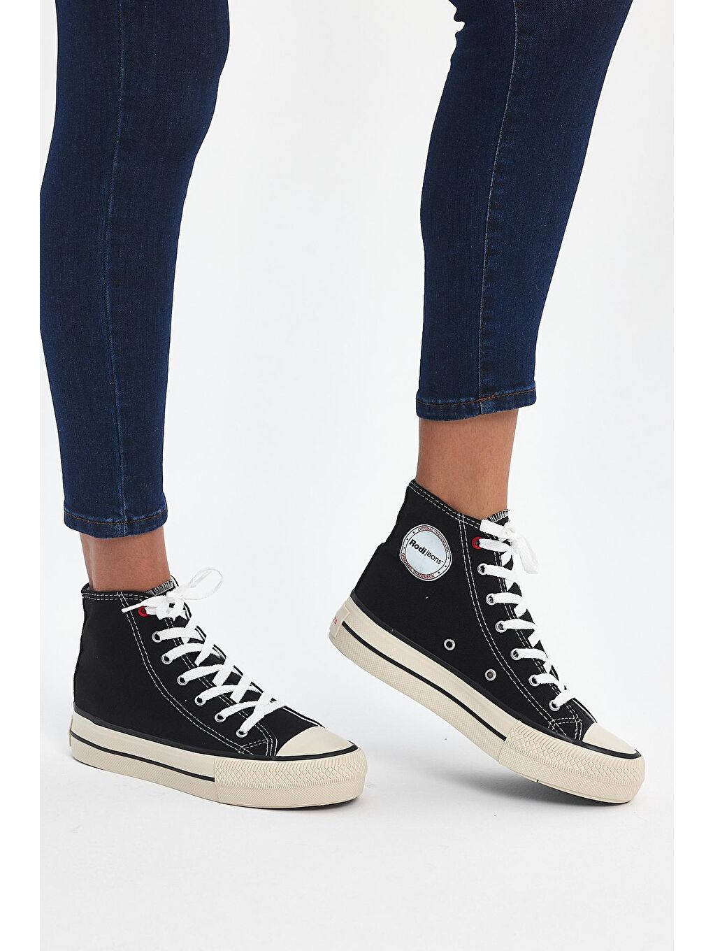 Siyah Kadın Kalın Taban Sneaker Spor Ayakkabı 0502-2