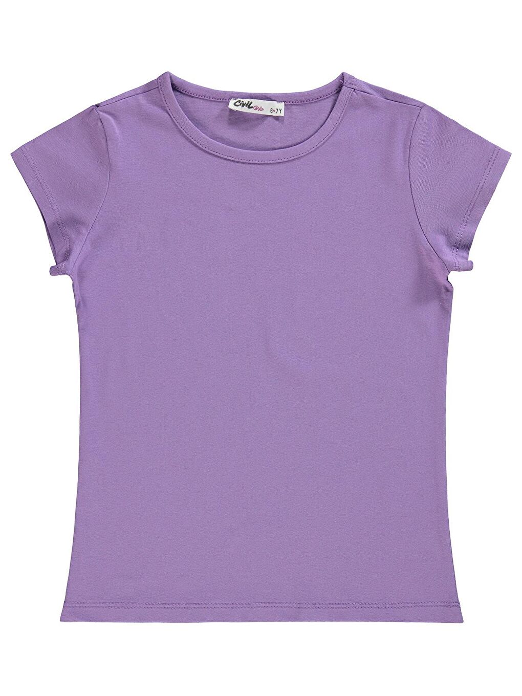 Girls Kız Çocuk Tişört 6-9 Yaş Açık Mor