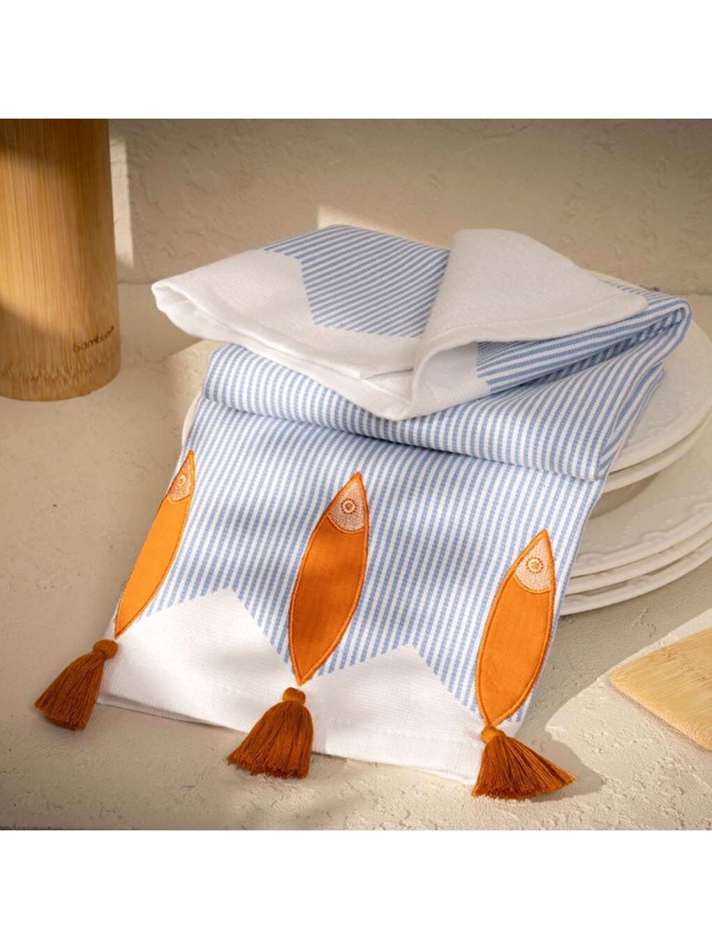 Soft Marli Kurulama Bezi - Mavi - 40x66 Cm-2
