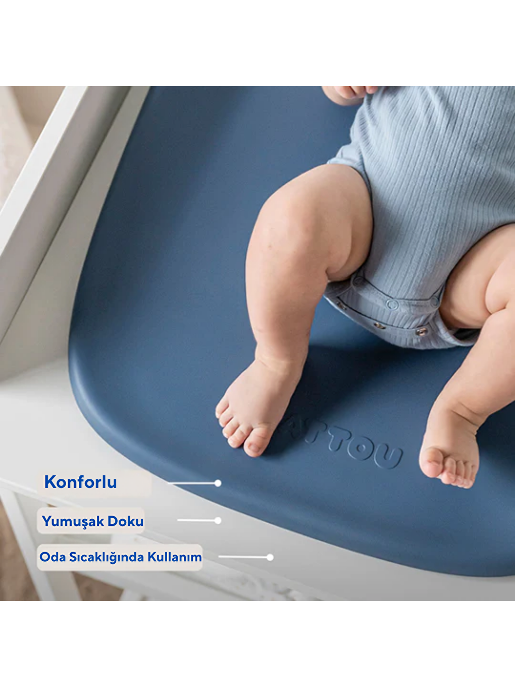 Softy Alt Değiştirme Minderi 70x50cm Lacivert-6