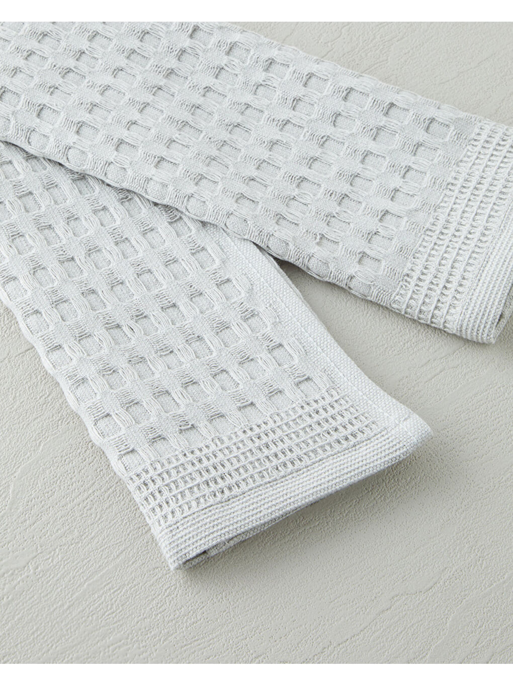 Natural Plaid Pamuk Kurulama Bezi 30x50 cm Antrasit-2