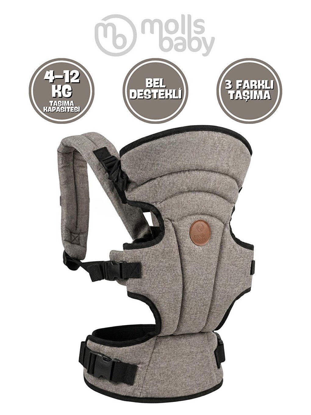 Babymol Premium Kanguru - Gri-1