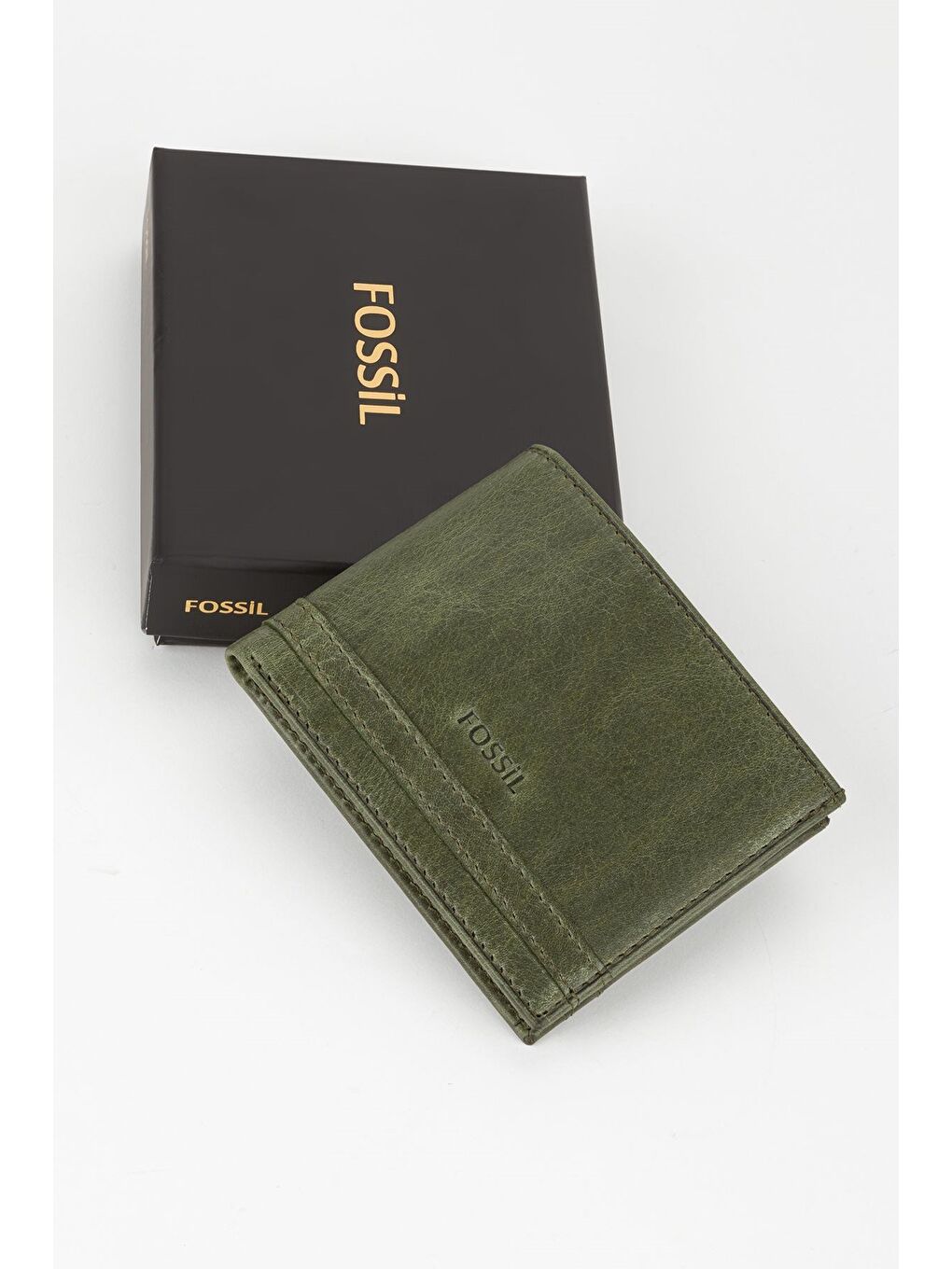 Mor Kutulu Hakiki Deri Kahve Crazy Yatay Erkek Cüzdan El Portföyü-3