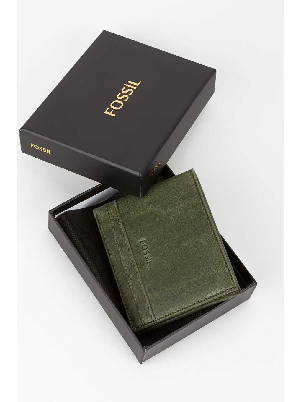 Mor Kutulu Hakiki Deri Kahve Crazy Yatay Erkek Cüzdan El Portföyü-4