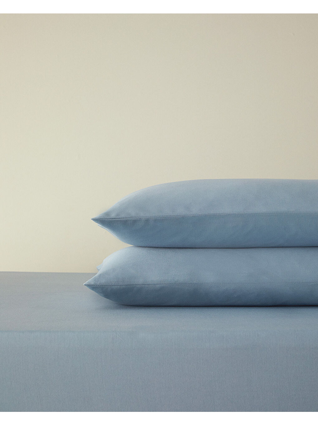 Novella Premium Soft Pamuk Çift Kişilik Lastikli Çarşaf Takımı Mavi-2