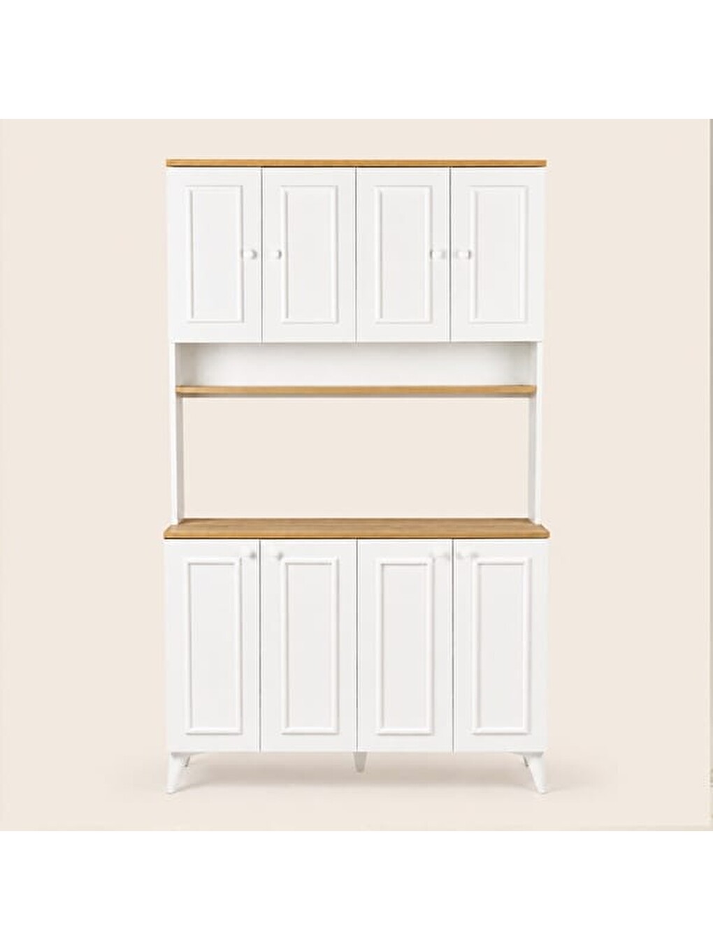 Caffino Çok Amaçlı Kahve Köşesi Dolabı - Beyaz / Safir Meşe - 120 cm