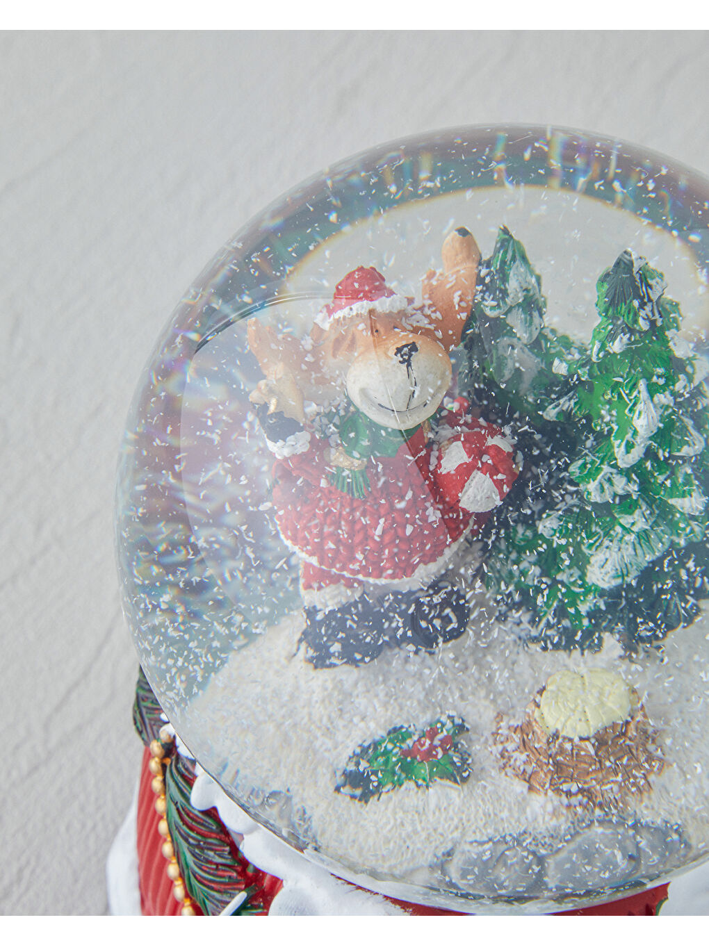 Terazzo Müzik Kutusu 11X11X14 cm Kırmızı-1