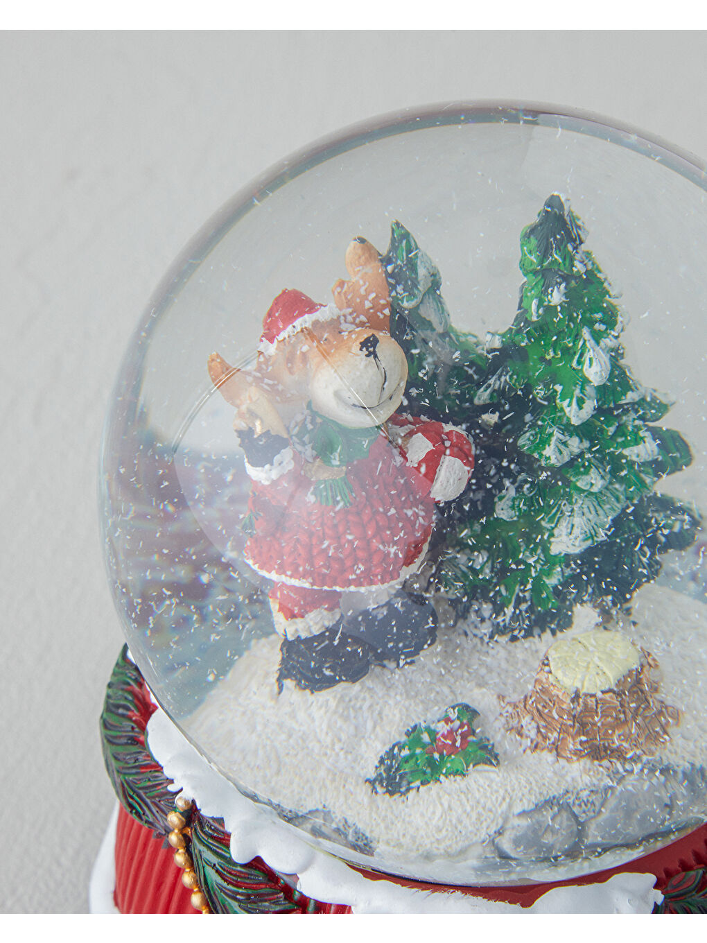 Terazzo Müzik Kutusu 11X11X14 cm Kırmızı-2