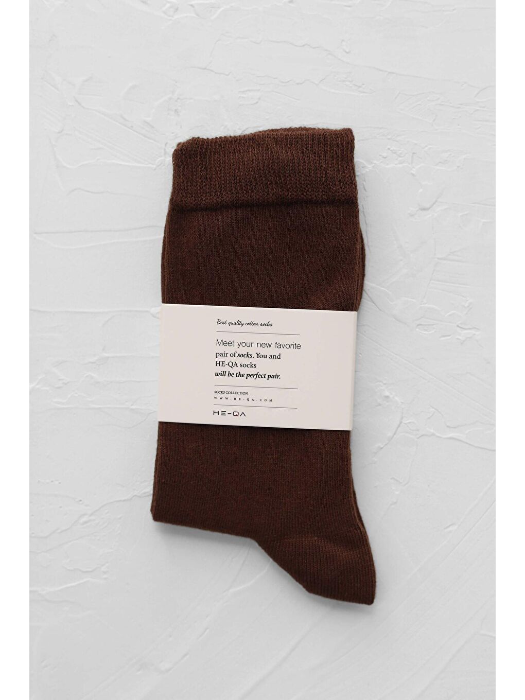Kahverengi Düz Soket Çorap Kestane