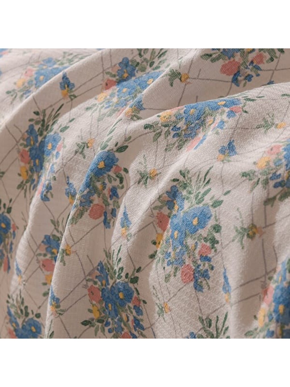 Karışık Soft Luniva Çift Kişilik Pike Takımı - Renkli-3