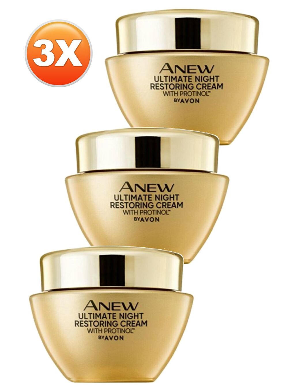 Anew Ultimate Gece Yüz Kremi 50 Ml. Üçlü Set-1