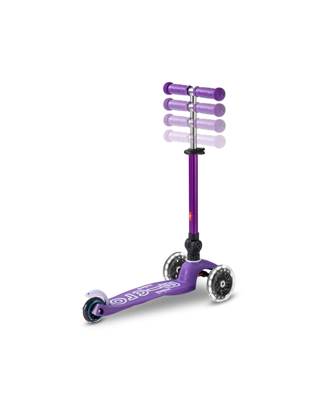 Micro Mor Mini Scooter Deluxe Foldable LED Purple - 2